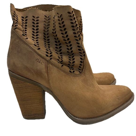 Anthropologie Musse And Cloud Size 9 Avaly Ankle Boots Brown Suede Booties‎ Boho - Picture 3 of 13